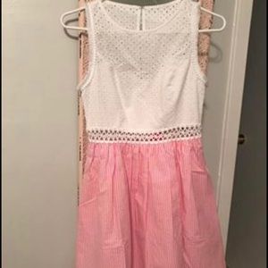 Havana Pink Yarn Dye Seersucker Dress